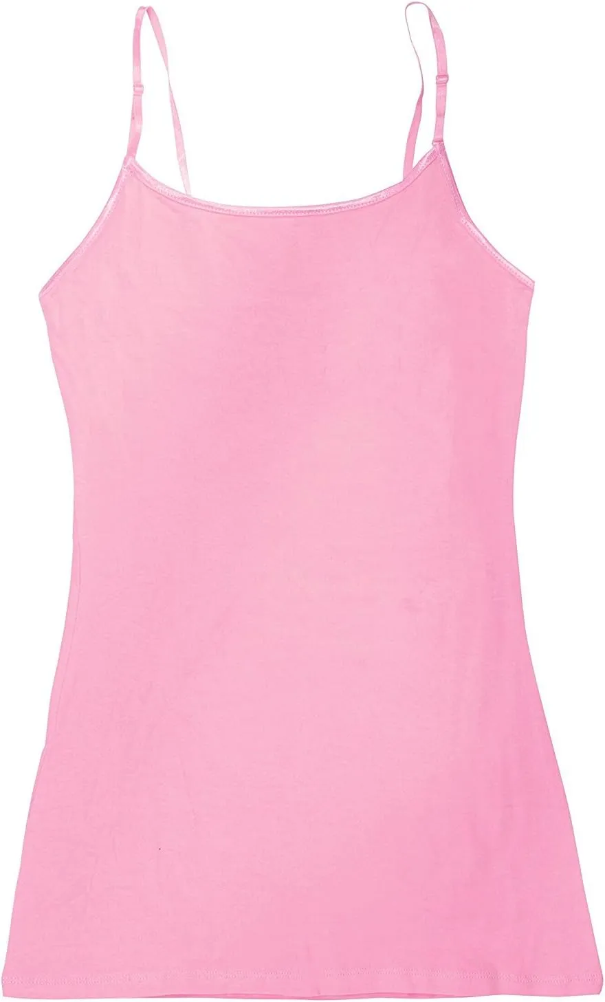 Active Basic Junior Women's Casual Plain Layering Camisole Cami Top Tank - 4 Pack