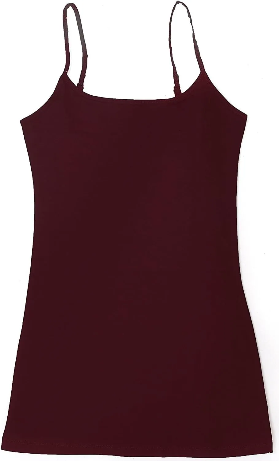 Active Basic Junior Women's Casual Plain Layering Camisole Cami Top Tank - 4 Pack