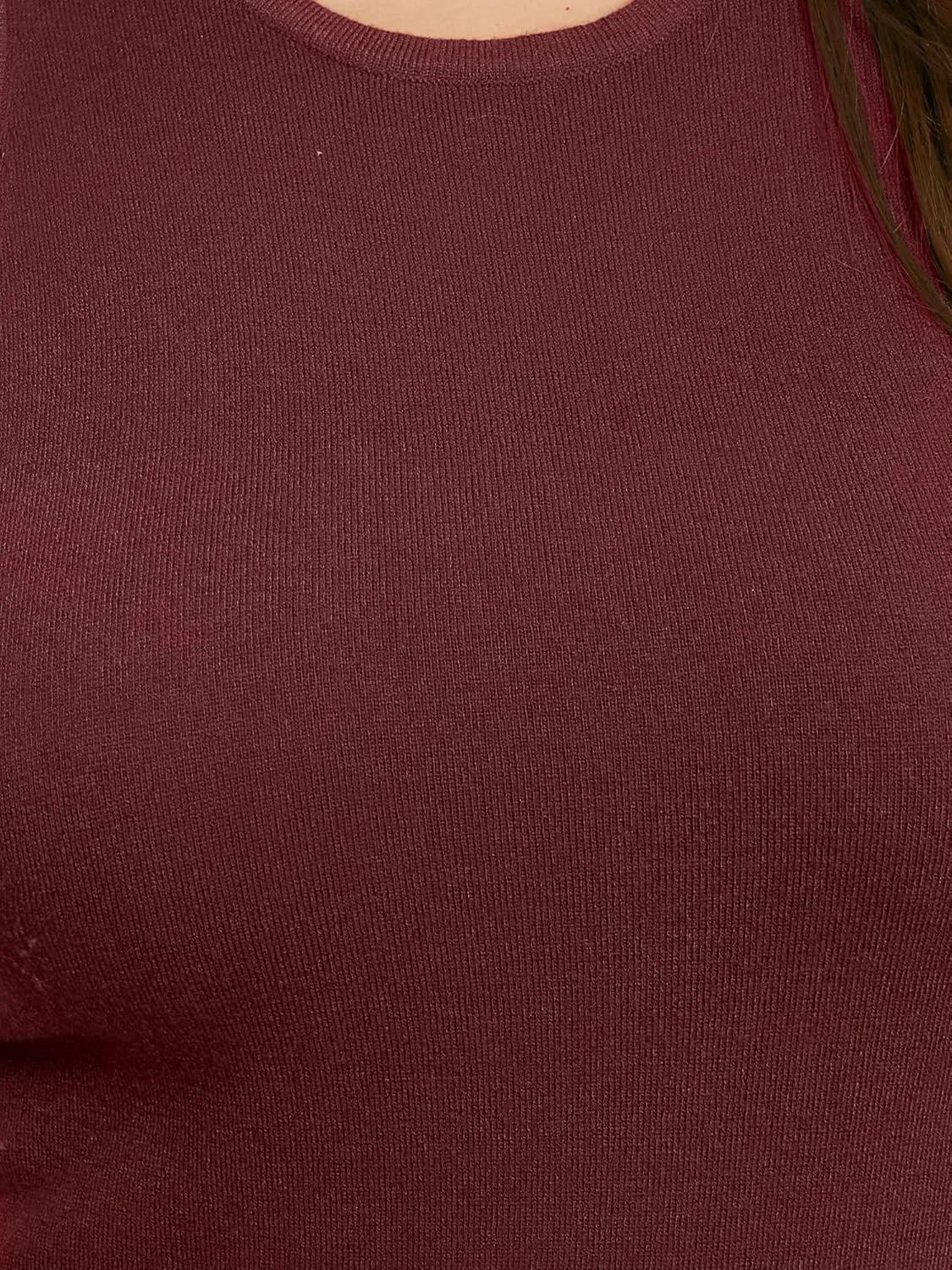 Agnes Orinda Plus Size Sweater Dress for Women Crewneck Sleeveless Knit Casual Sweater Tank Dress