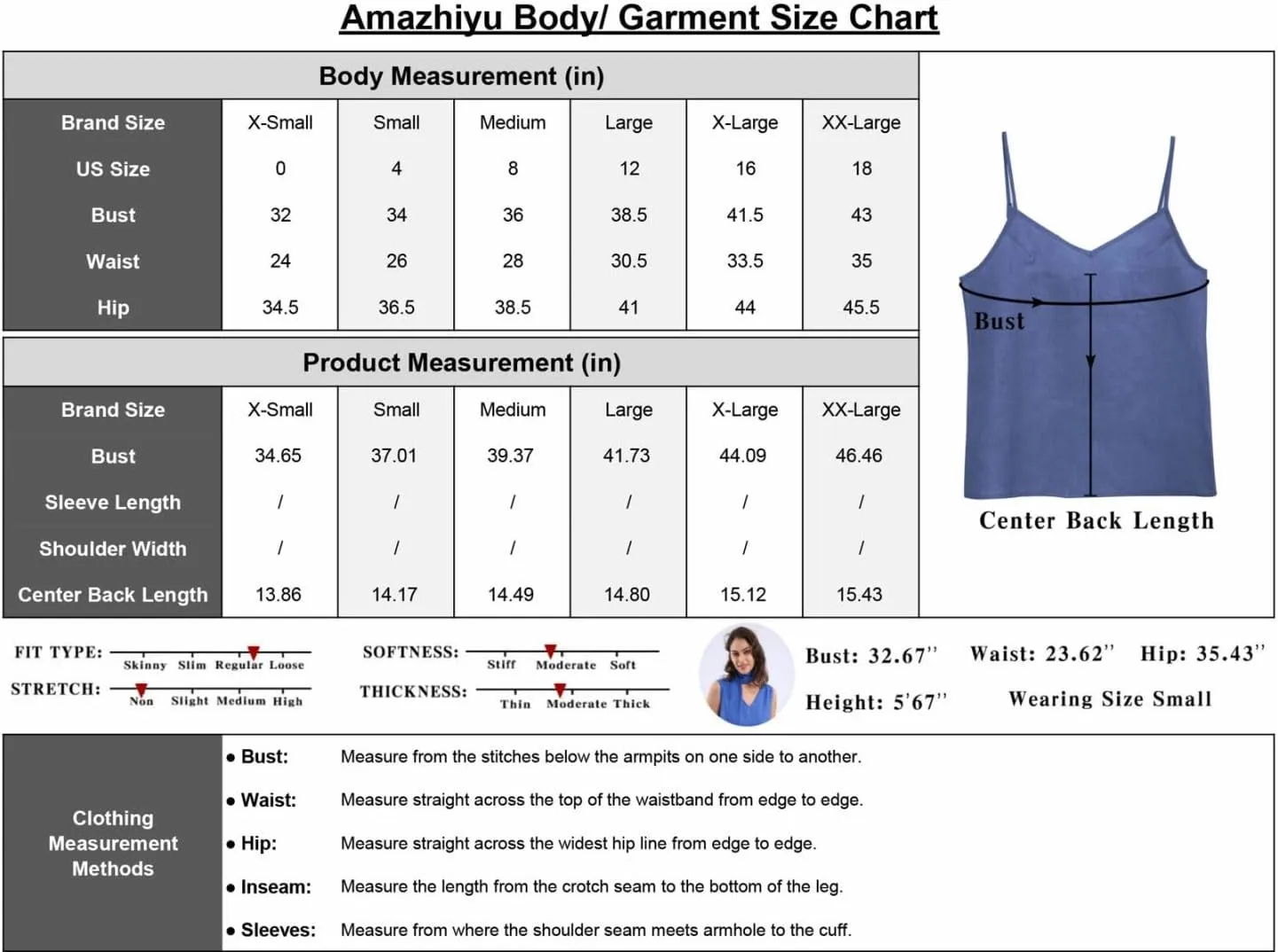 Amazhiyu Women's Linen Camisole Tank Top V-Neck Loose Casual Adjustable Strap Tops
