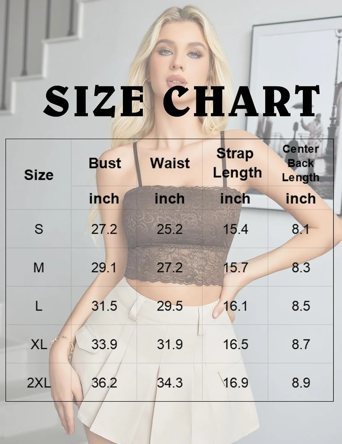 Avidlove Bralettes for Women Lace Spaghetti Strap Tank Top Tube Slim Basic Camisole