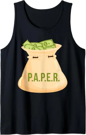 Bag of Bills Dollar Paper Bills Money Get Rich Quick Bank Tank Top