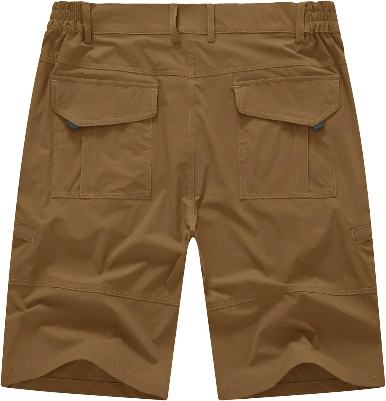 BASUDAM Men's Cargo Hiking Shorts Stretch Quick Dry Lightweight Work Shorts 6 Pockets for Camping Travel