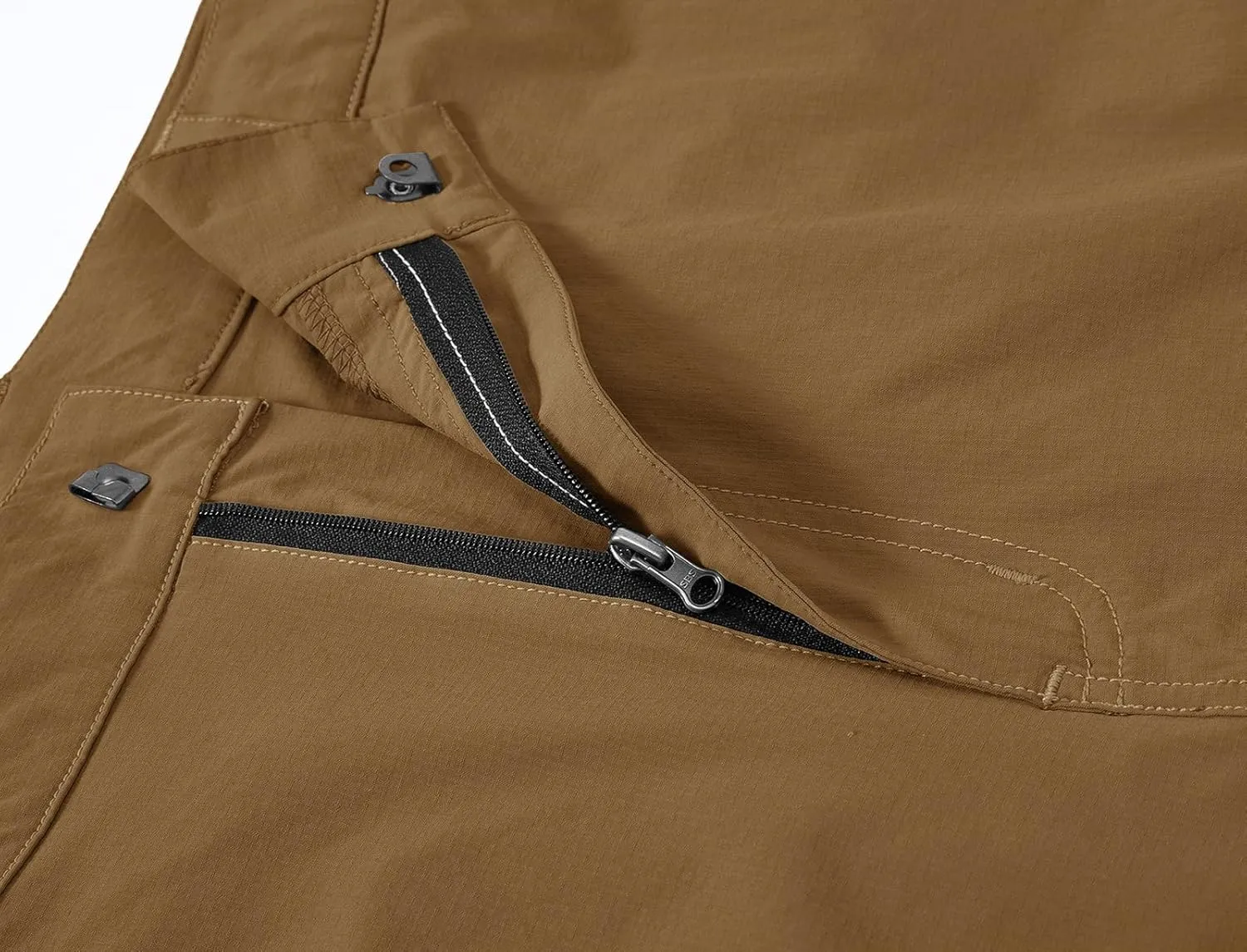BASUDAM Men's Cargo Hiking Shorts Stretch Quick Dry Lightweight Work Shorts 6 Pockets for Camping Travel