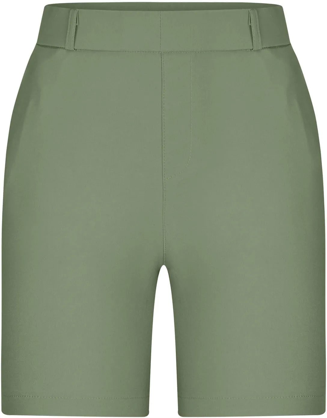Bermuda Shorts for Women Stretchy Dressy Casual High Waisted Lounge Short Pants Straight Leg Hiking Vacation Outfits