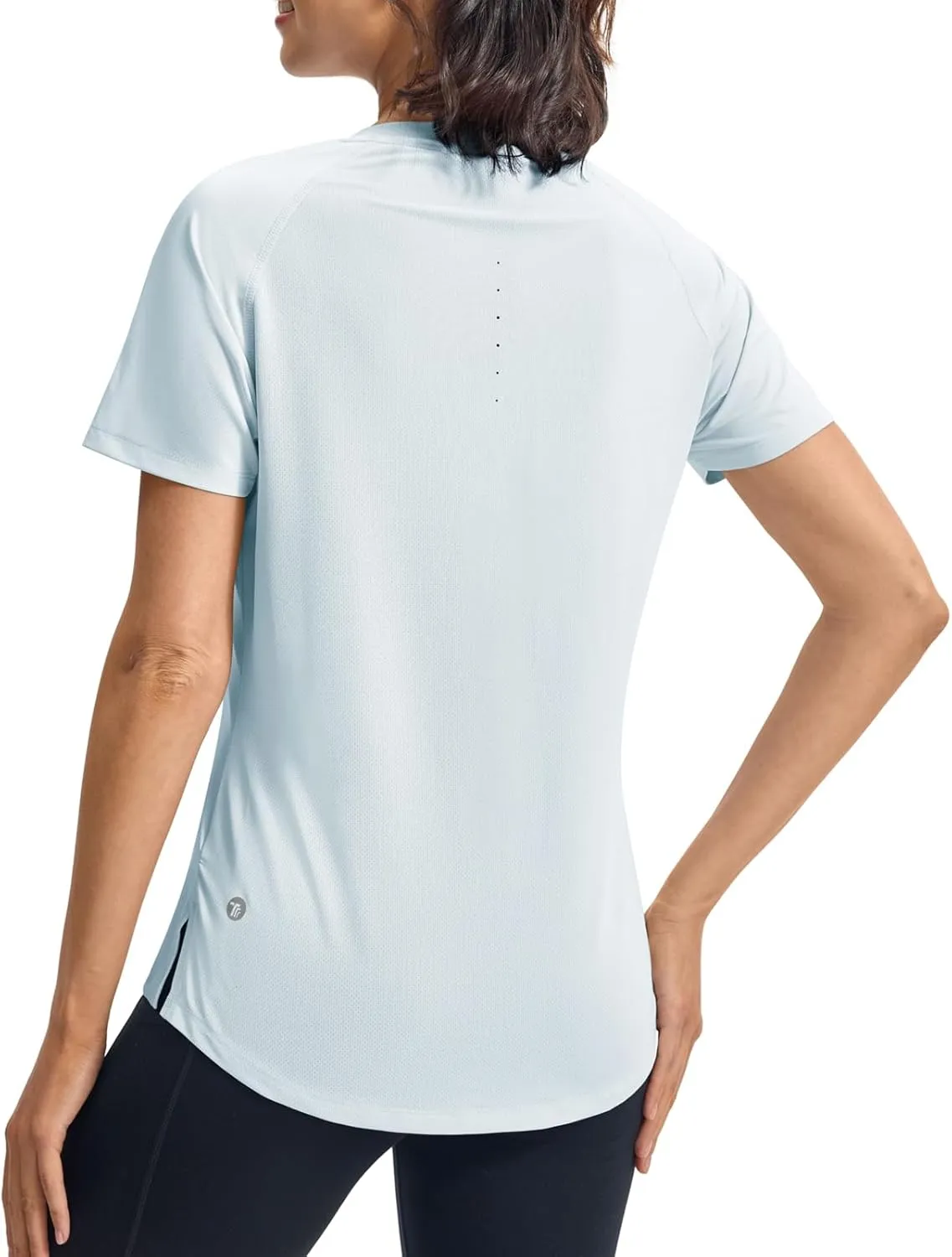 BGOWATU Women's Workout Athletic Tops Short Sleeve Crewneck T-Shirts Running Gym Yoga Tee Dry Fit UV Protection
