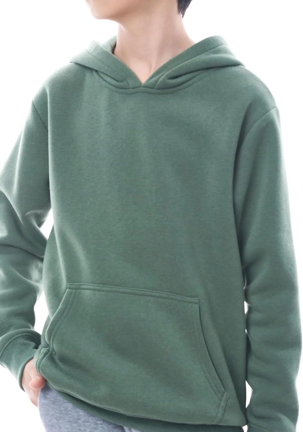 Boys Athletic Hoodie Sweatshirt, 3 Pk Fleece Long Sleeve Kids Pullover Hoodies boy&girl Size 6-20