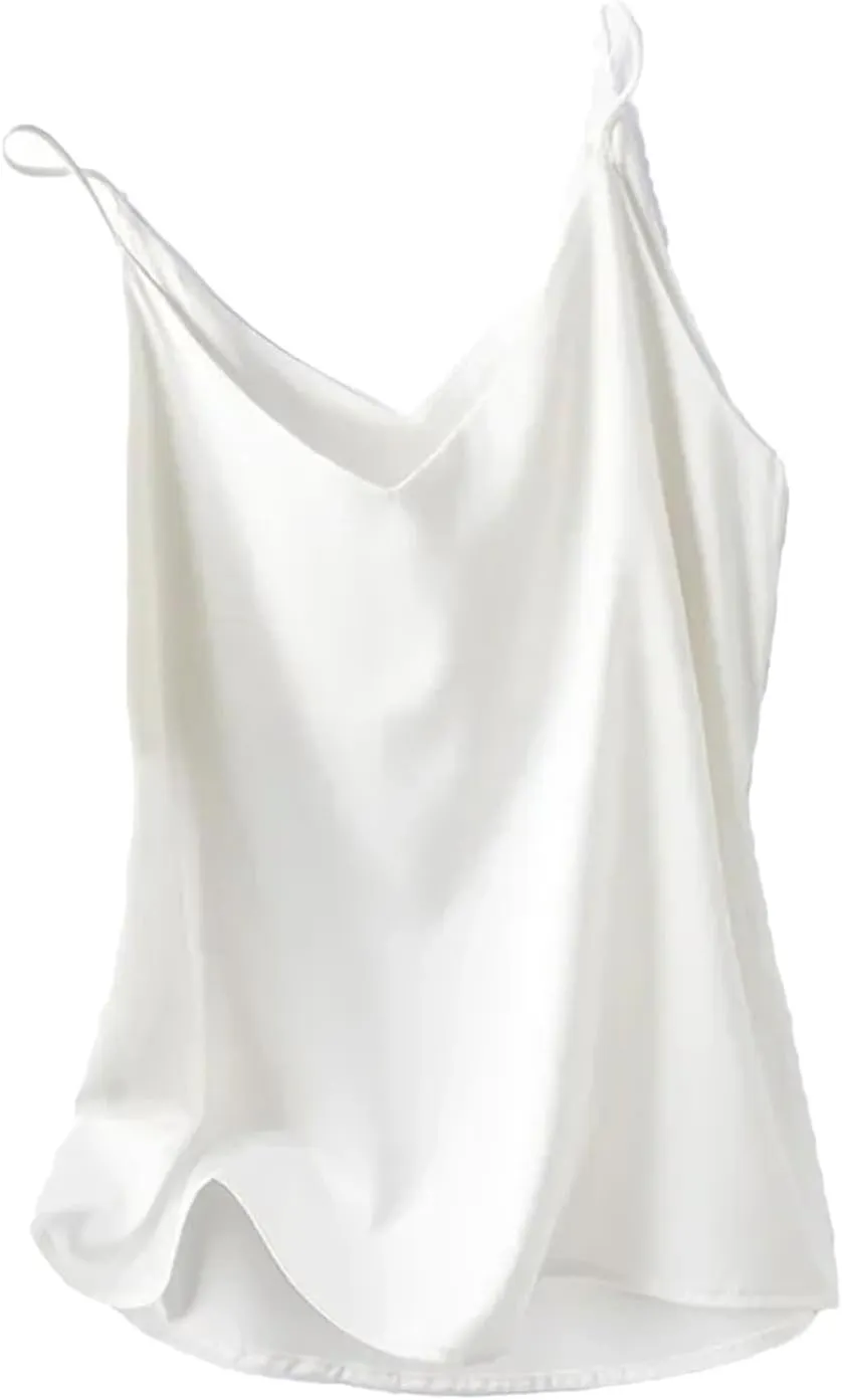 Camisole Tops for Women One-Shoulder Camisole V-Neck Short Inner Top