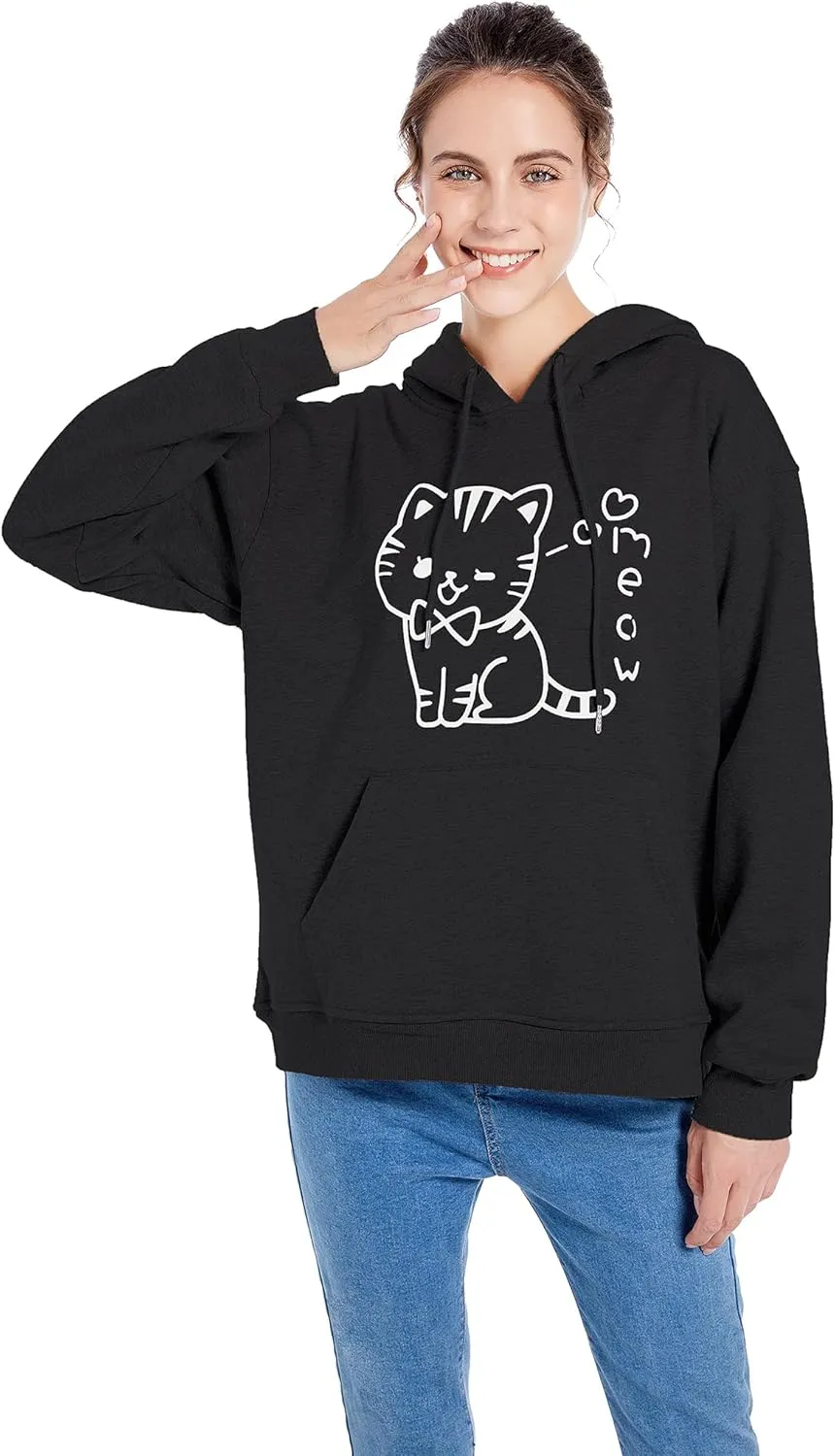 Cat Hoodies for Women Teen Girls