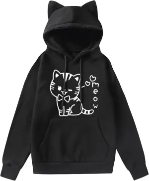 Cat Hoodies for Women Teen Girls