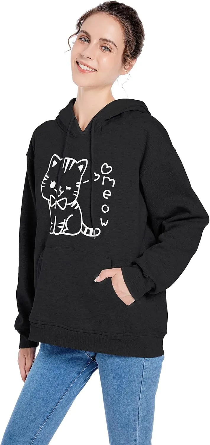 Cat Hoodies for Women Teen Girls