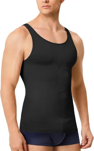 Compression Shirt Men Tank Top Undershirt Slimming Body Shapewear Tummy Control Gynecomastia Sleeveless