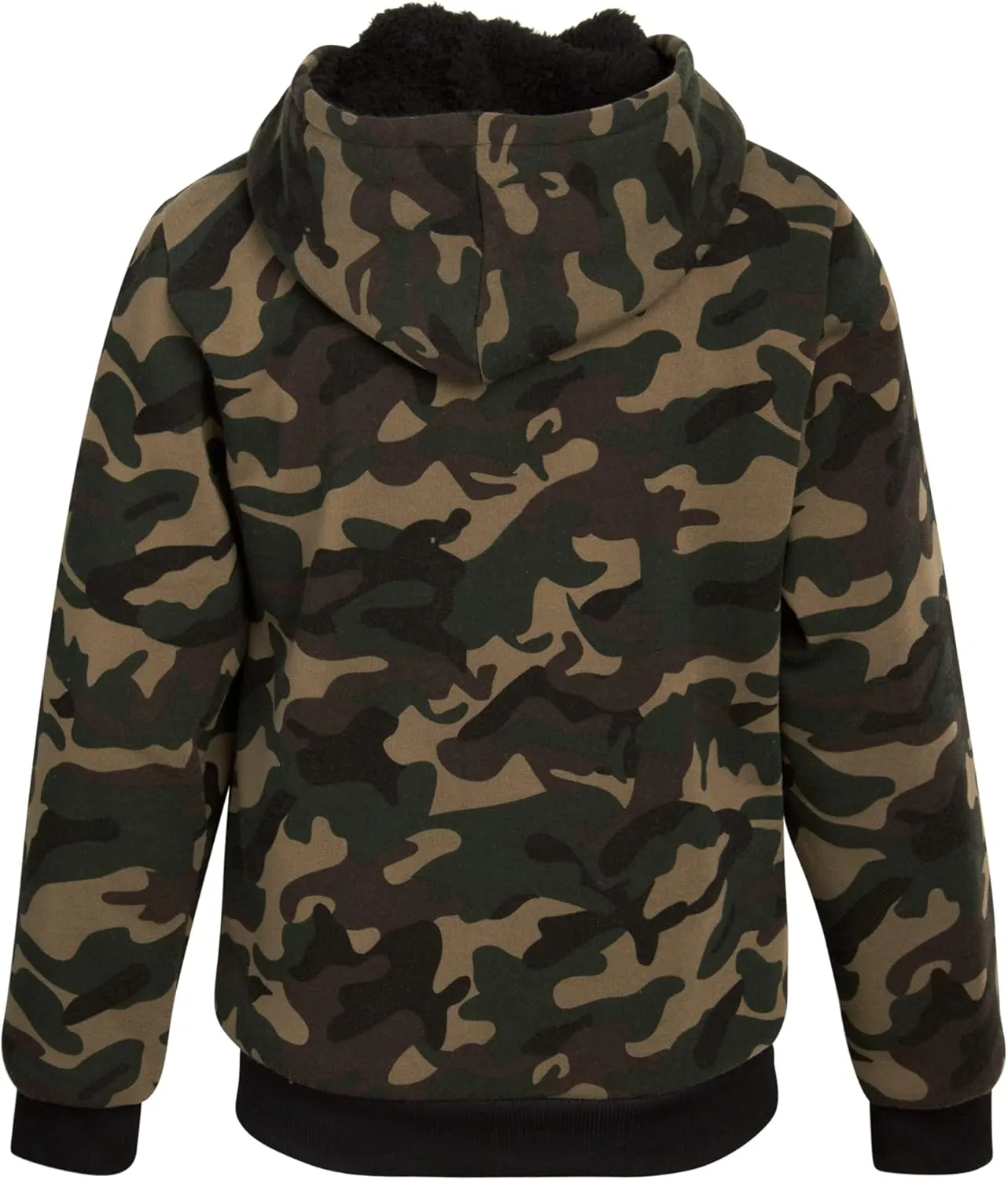 Coney Island Boys Sweatshirts - Cozy Warm Sherpa Lined Soft Fleece Zip Up Hoodie Sweatshirt for Boys (Sizes Run Small: 4-16)