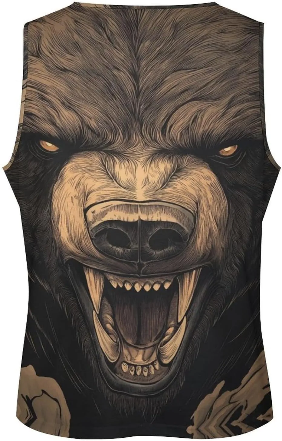 Cool Animals Print Tank Tops for Men Workout Muscle Novelty Funny Loose Fit Summer Casual Mens Sleeveless Tee Shirts
