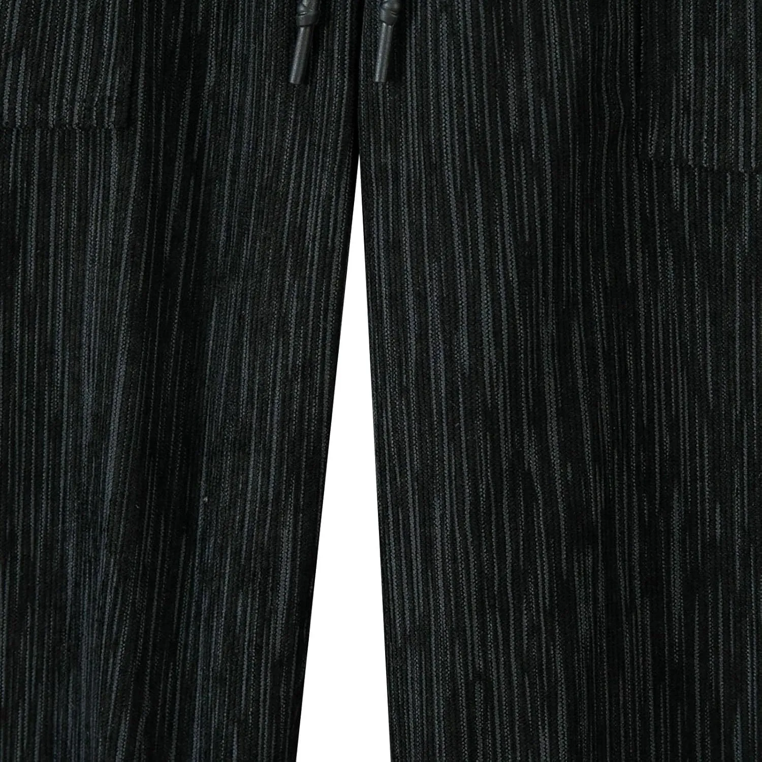 Corduroy Pants Men Casual Plain Baggy Summer Trousers Open Bottom Loose Drawstring Outdoor Elastic Waist Sweatpants