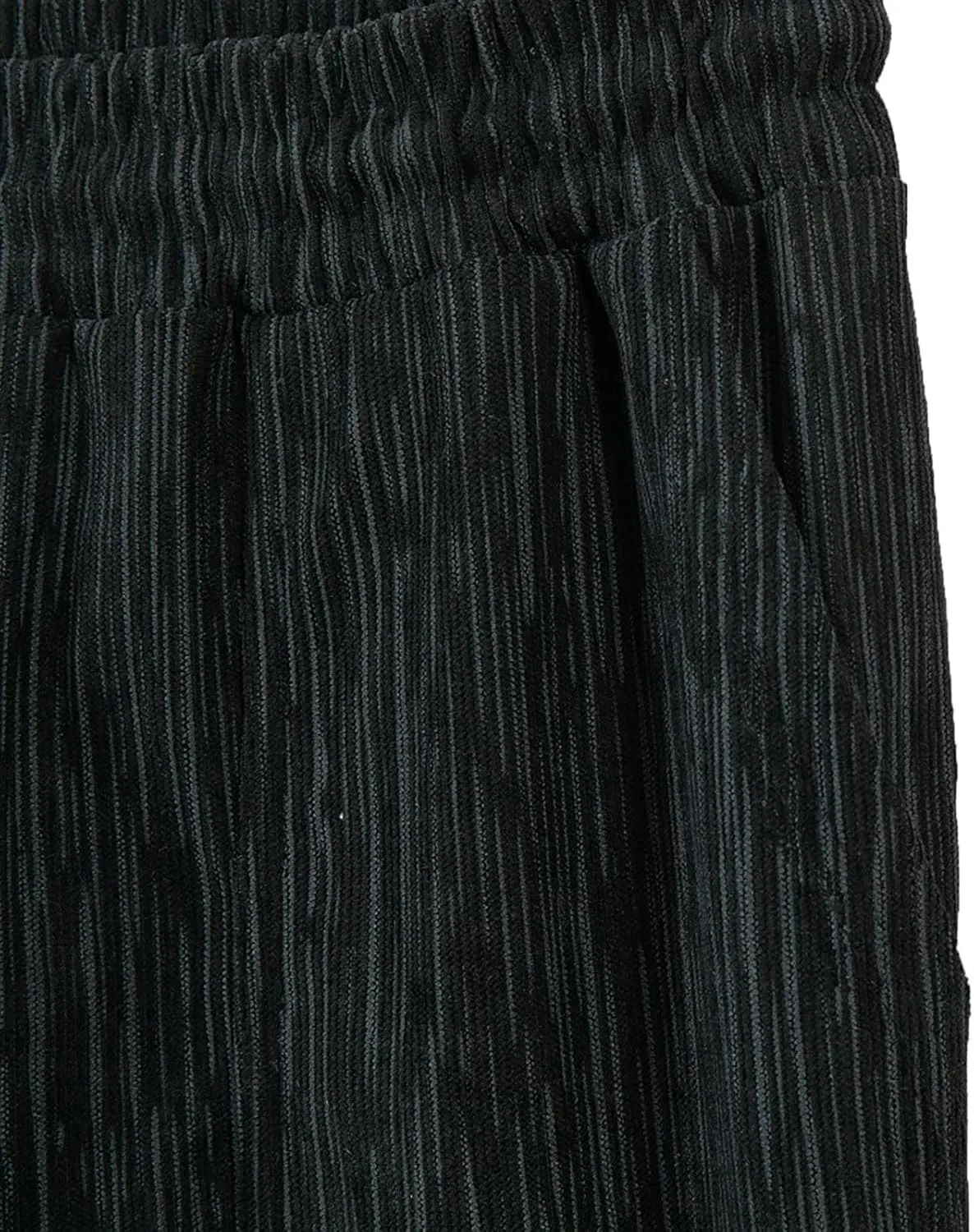 Corduroy Pants Men Casual Plain Baggy Summer Trousers Open Bottom Loose Drawstring Outdoor Elastic Waist Sweatpants
