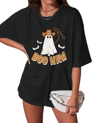 Country T-Shirt Women Oversized Not My First Rodeo Vintage Graphic Tee Cowboy Women Casual Short Sleeve Tops