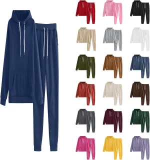 Cute Summer Outfits for Women 2 Piece Lounge Hoodie Oversized Sweatshirt Jogger Sweatpants Tracksuit Set Fall Clothes