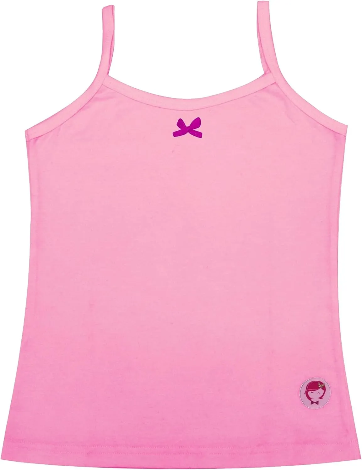 DChica Girls Strap Camisole, Sleeveless Summer Tank Top, Cotton Stretch Undershirts Inner Cami