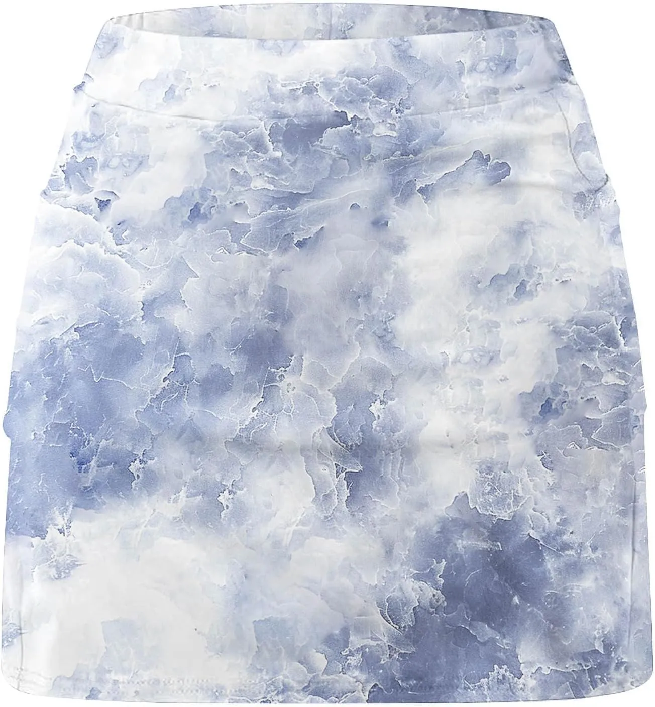 DDAPJ pyju Tie Dye Skorts for Woman Fashion High Waisted Women's Tennis Golf Skirts Plus Size Athletic Skirt with Shorts