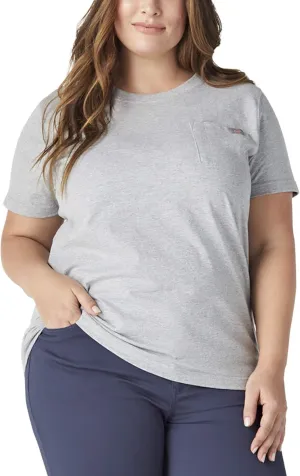 Dickies Women's Size Plus Short Sleeve Heavyweight T-Shirt