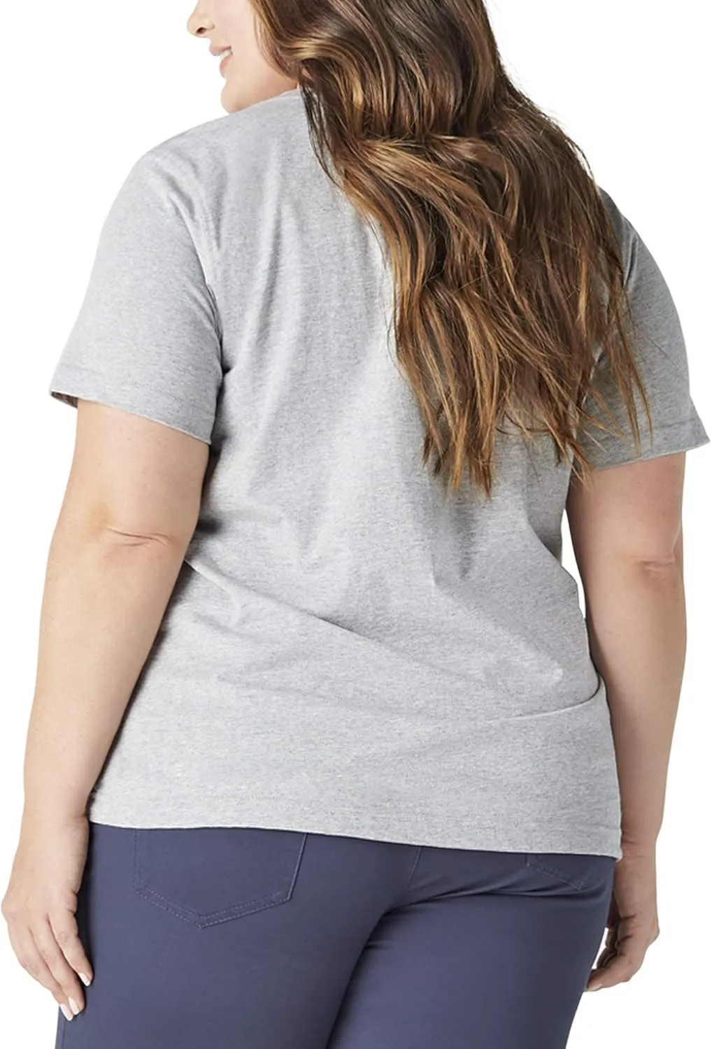 Dickies Women's Size Plus Short Sleeve Heavyweight T-Shirt