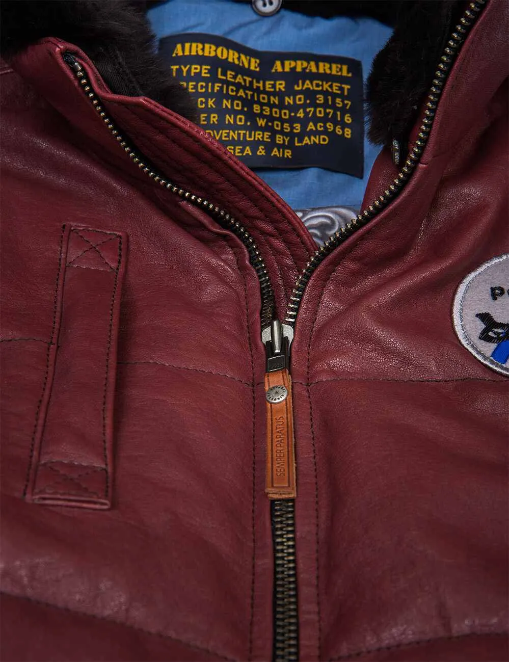 Dolphin HH-65 Leather Vest burgundy Art. 581