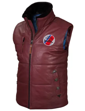 Dolphin HH-65 Leather Vest burgundy Art. 581