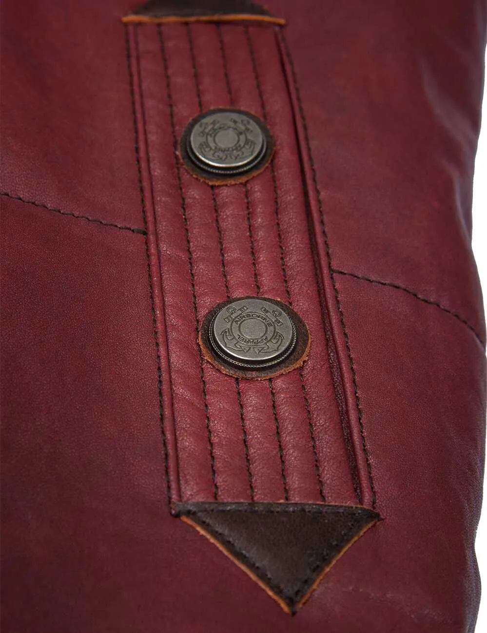 Dolphin HH-65 Leather Vest burgundy Art. 581