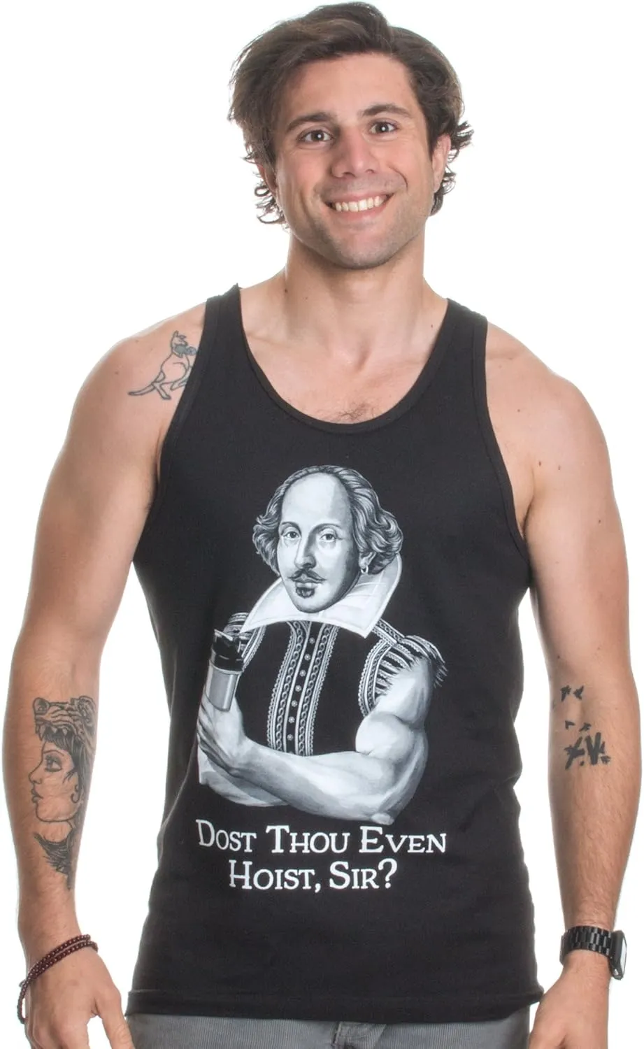 Dost Thou Even Hoist Sir? Funny Workout Weight Lifting Shakespeare Gym Tank Top