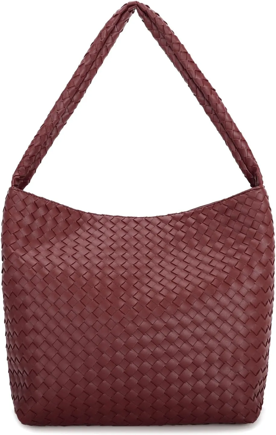 E Woven Shoulder Bag for Women Large Tote Hobo Bag Top Handle Handbag