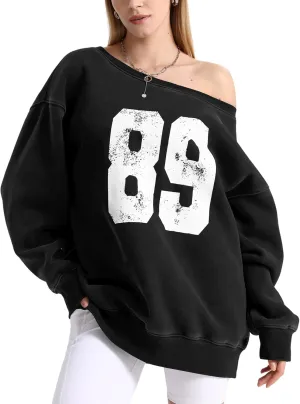 FAIABLE Womens Off-Shoulder Hoodie Heavyweight Hoodies Graphic Vintage Acid Wash Hoodie Fleece Hoodies for Women