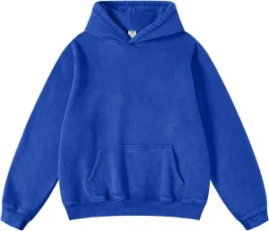 FAIABLE Womens Oversized Hoodie Couples Heavyweight Hoodies Vintage Acid Wash Hoodie