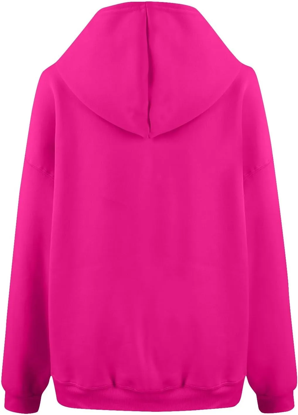Febecool Womens Oversized Hoodies Sweatshirts Women's Hoodie Women's Solid Color Long-sleeved Baggy Pullover Sweater Top