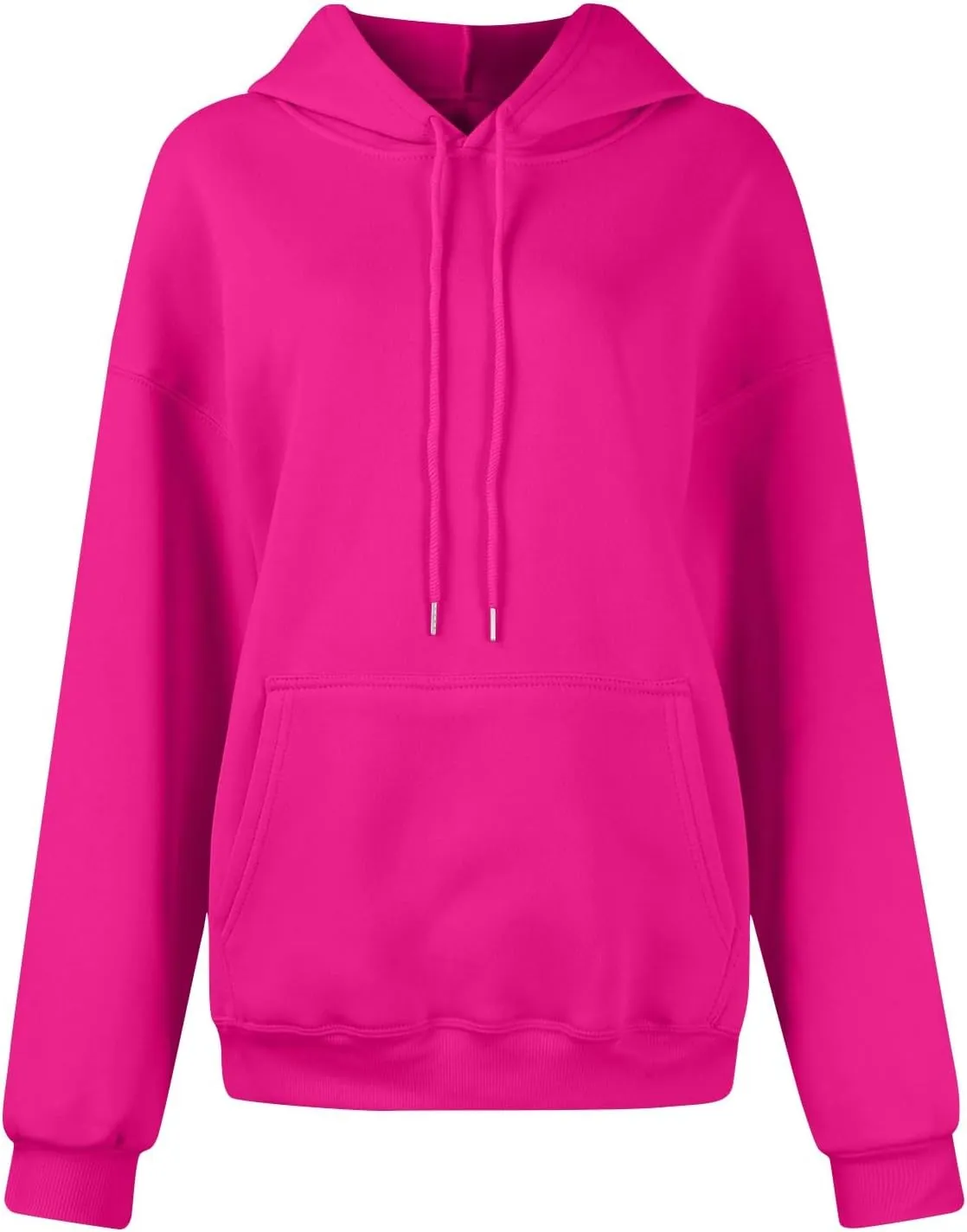 Febecool Womens Oversized Hoodies Sweatshirts Women's Hoodie Women's Solid Color Long-sleeved Baggy Pullover Sweater Top