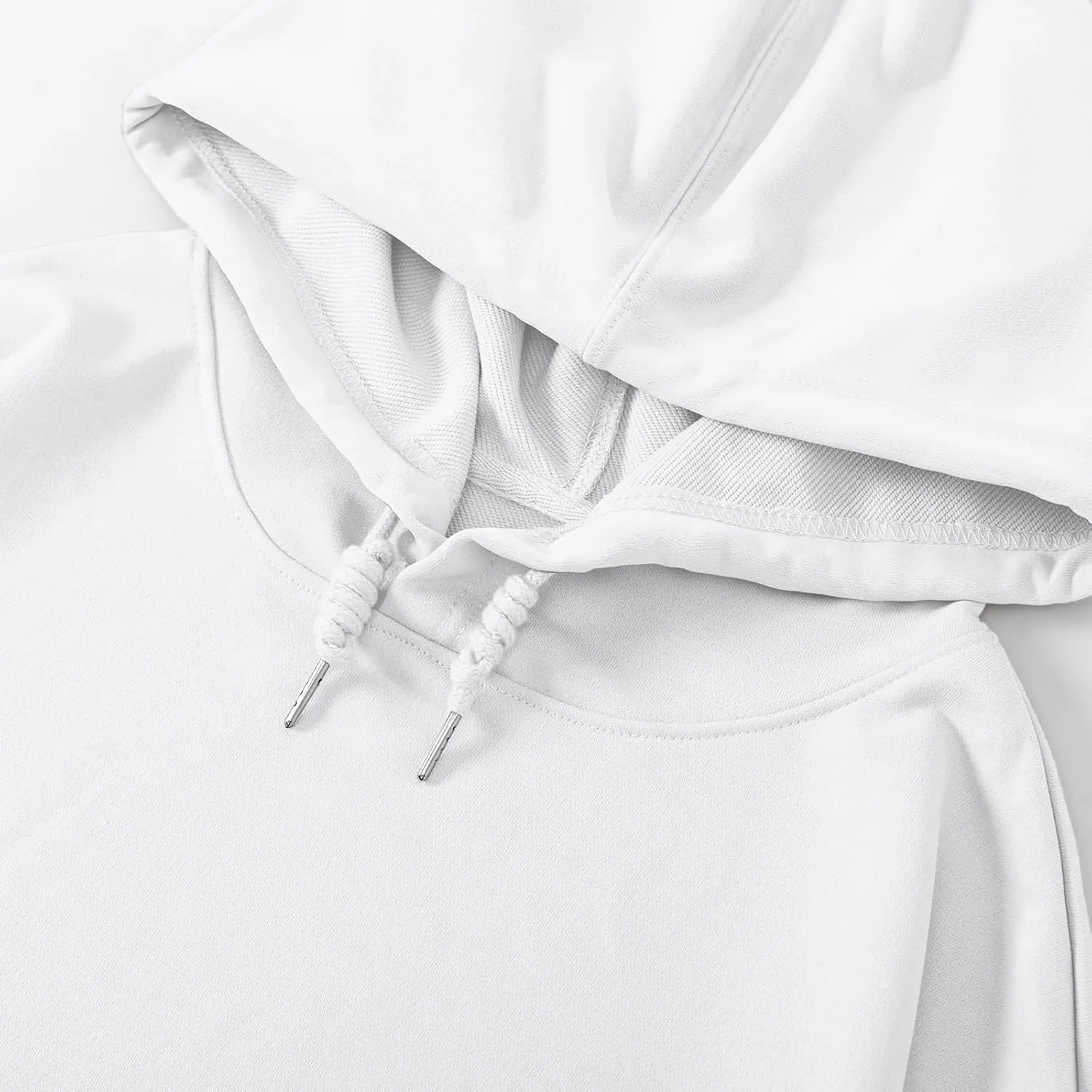 Fkatuzi Basic Oversized Hoodies for Women Solid Color Boyfriend Hooded Sweatshirt Baggy Plain Pullover Loose Fit Unisex Tops