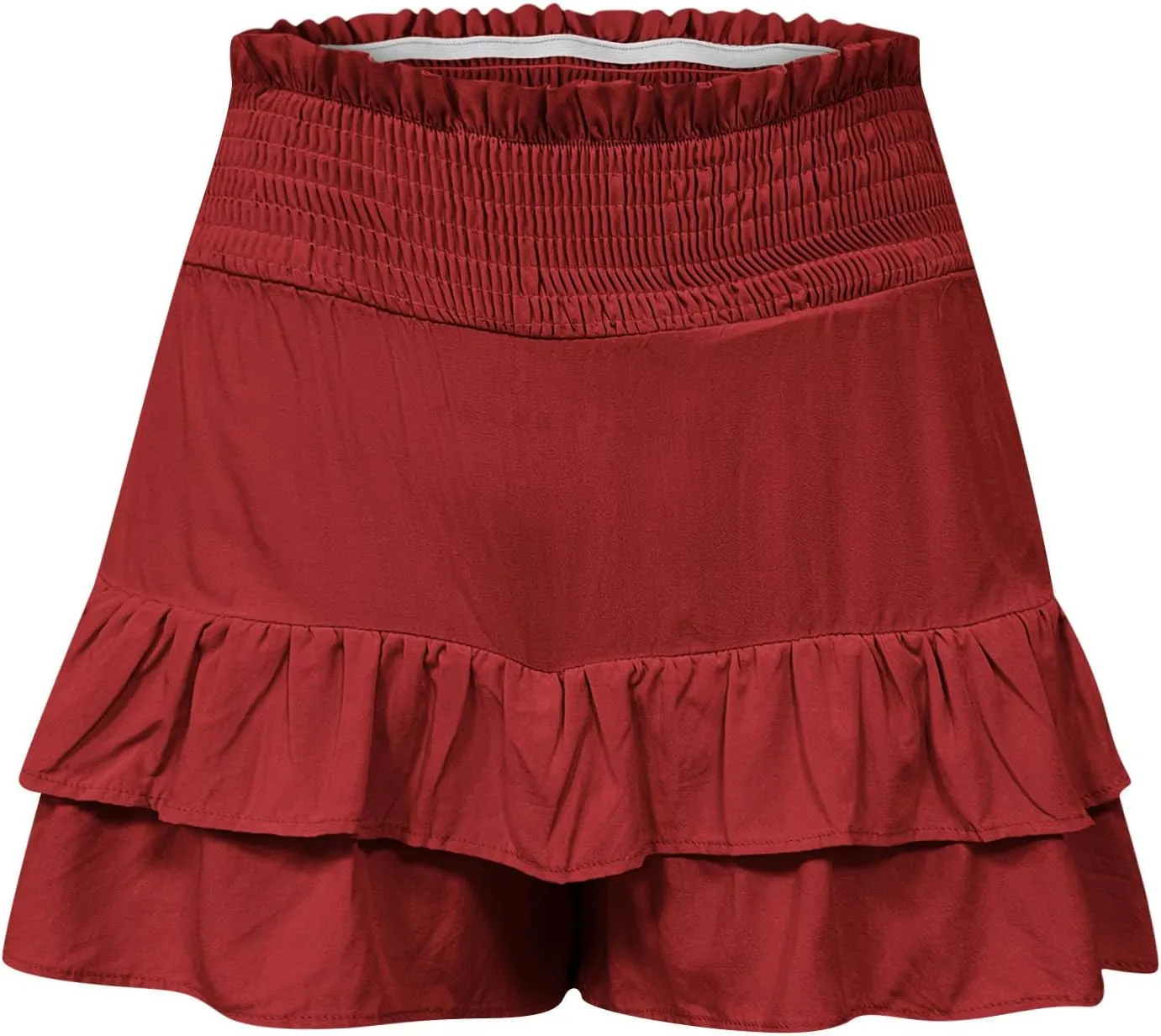 Flowy Shorts for Women 2025 High Waisted Ruffle Summer Casual Skorts Cute Pleated Beach Short Pants Swing Mini Skirts