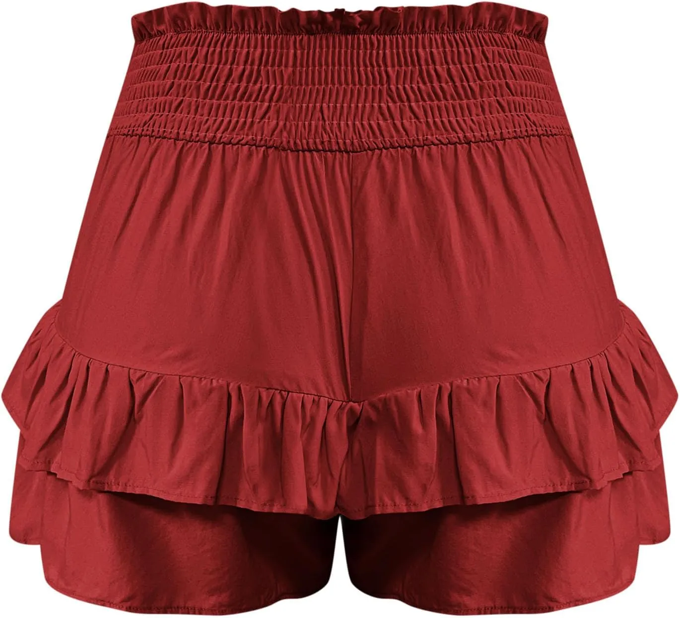 Flowy Shorts for Women 2025 High Waisted Ruffle Summer Casual Skorts Cute Pleated Beach Short Pants Swing Mini Skirts