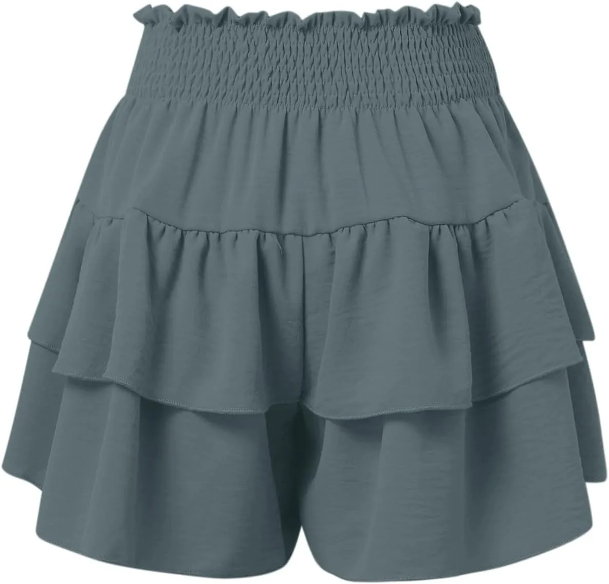 Flowy Skorts for Woman Summer Ruffle Tiered High Waist Casual Skorts Trendy Cute Golf Tennis Gym Workout Mini Skirts