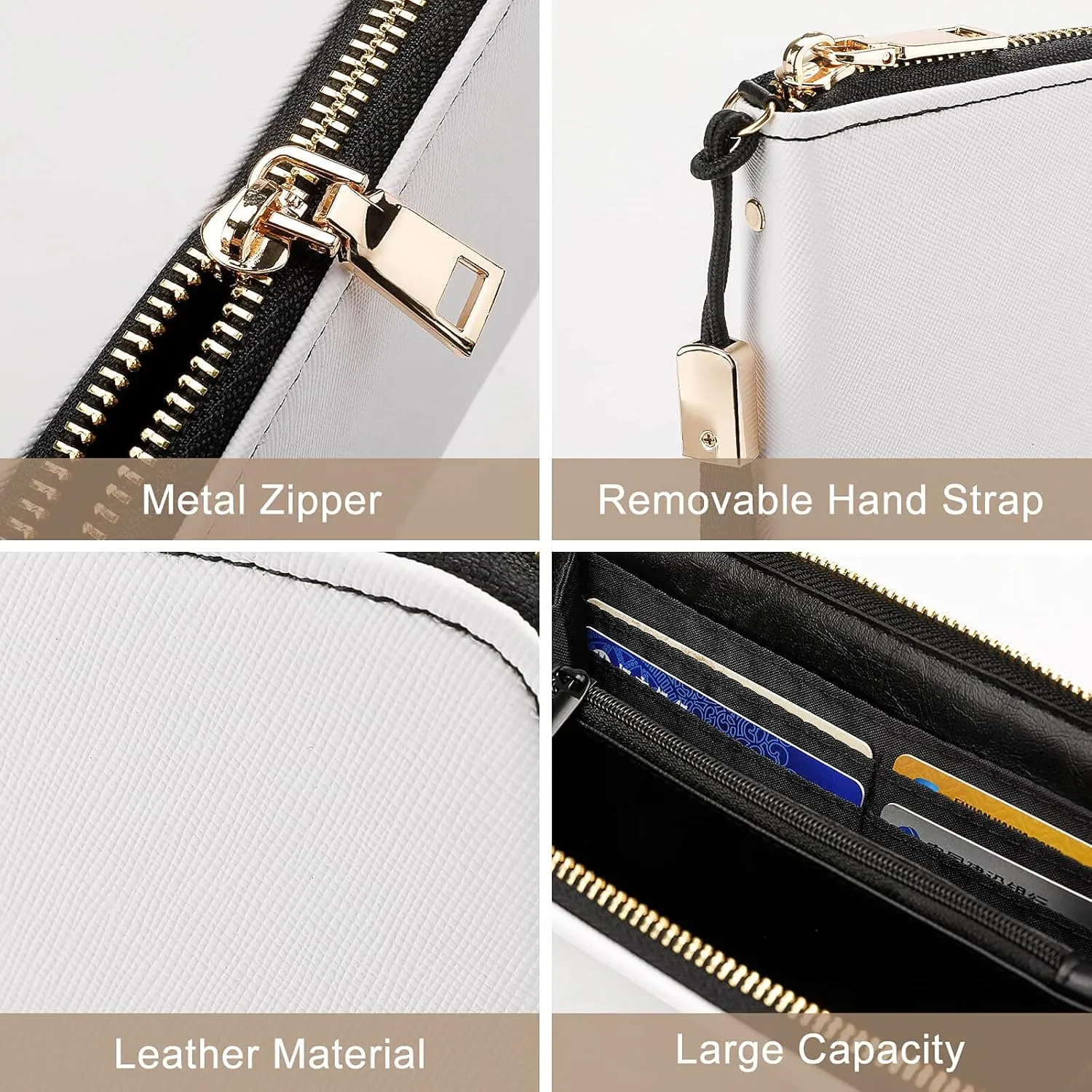 Fresh Flower Images Wristlet Long Wallet Womens Purse Zip Clutch Large Capacity Leather Purse Credit Coin Purse