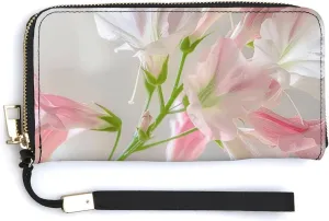 Fresh Flower Images Wristlet Long Wallet Womens Purse Zip Clutch Large Capacity Leather Purse Credit Coin Purse