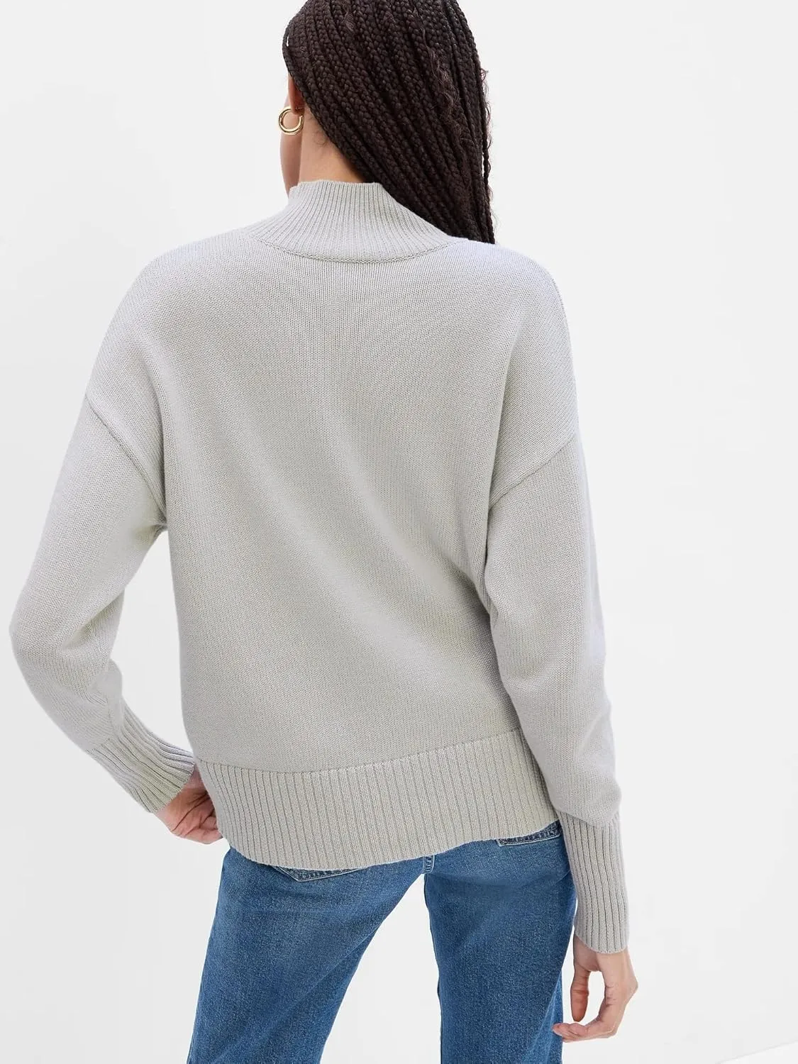 GAP Women's Cotton Turtleneck Sweater