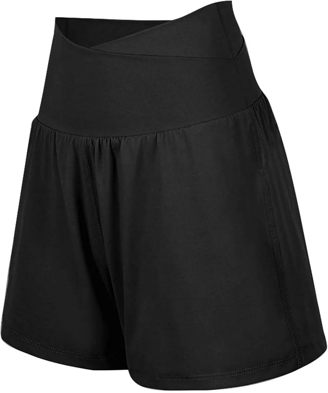 Girls Flowy Shorts with Spandex Liner V Crossover 2 in 1 Athletic Running Shorts with Pockets Kids Butterfly Skorts