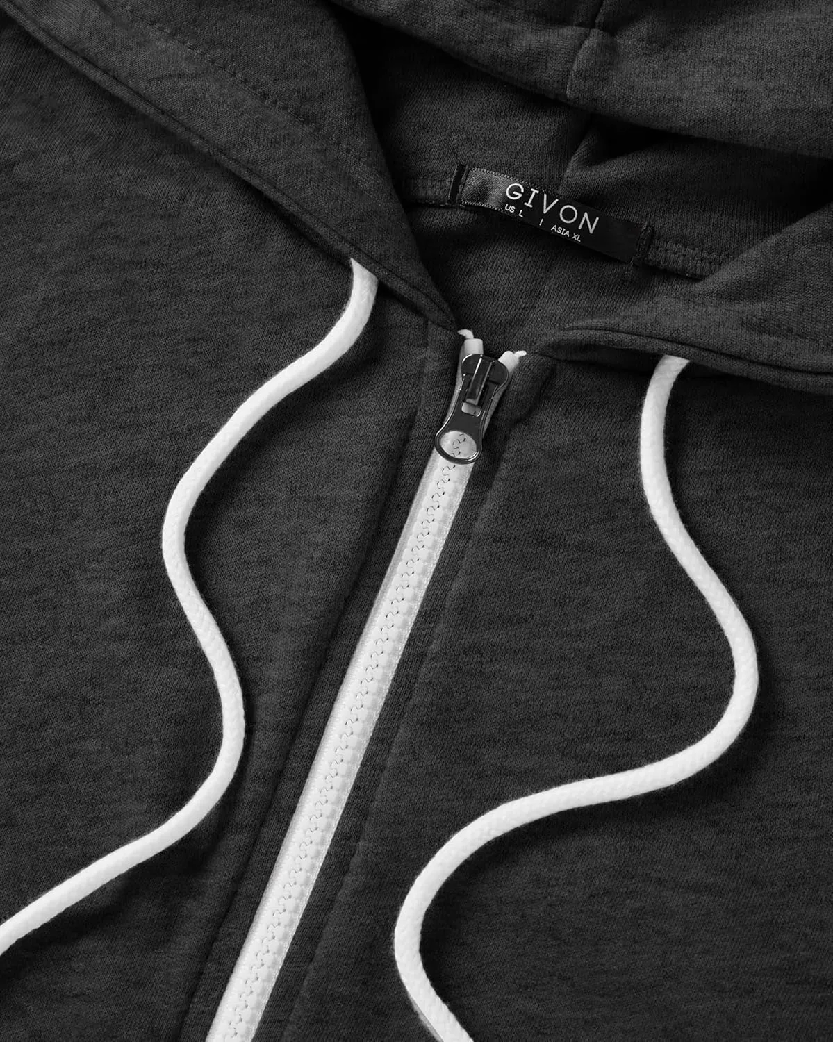 GIVON Womens Zip Up Long Tunic Hoodie Sweatshirt Lightweight Regular Fit Jacket with Pockets
