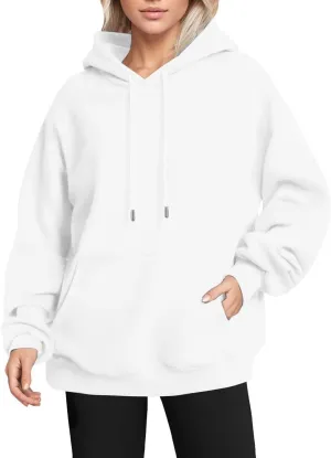 Gumipy Oversized Hoodies for Women Drawstring Fleece Womens Hoodies Sweatshirts Y2K Long Sleeve Hoodies Pullover Winter Coats