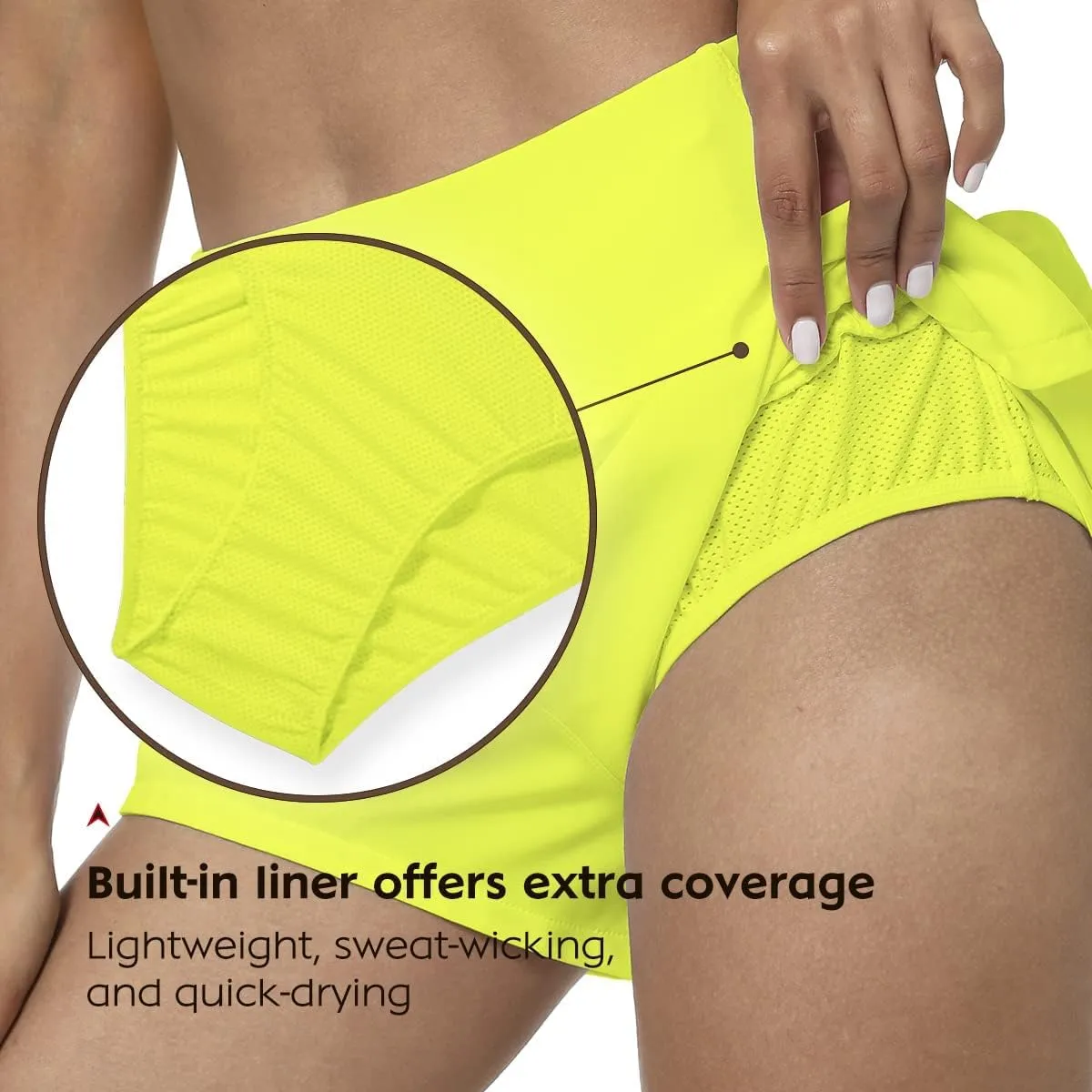 GYM RAINBOW Womens High Waisted Athletic Shorts Lightweight Quick Dry Workout Gym Running Shorts with Pockets