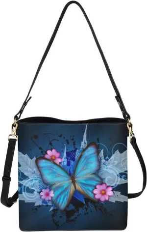 Handbags for Women Large Capacity Hobo Bags Leather Bucket Top-handle Purse