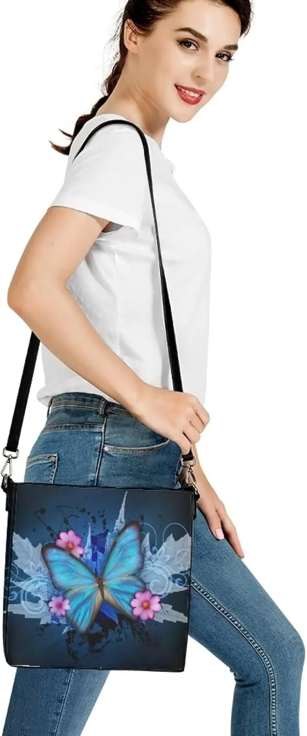 Handbags for Women Large Capacity Hobo Bags Leather Bucket Top-handle Purse