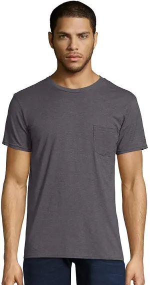 Hanes Men's Nano Premium Cotton Pocket T-Shirt (Pack of 2)