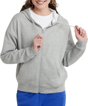 Hanes Women's Originals Full-Zip Hoodie, Midweight Fleece Sweatshirt, Zip Hoodie For Women, Plus Size Available